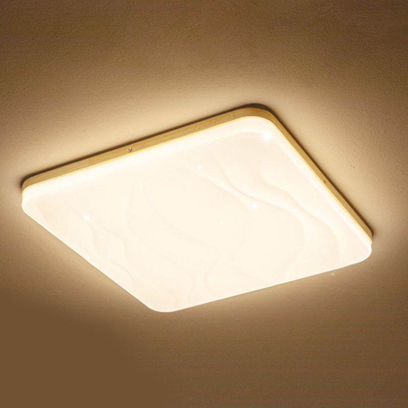 Muto LED Geometric Flush Mount Ceiling Light, White