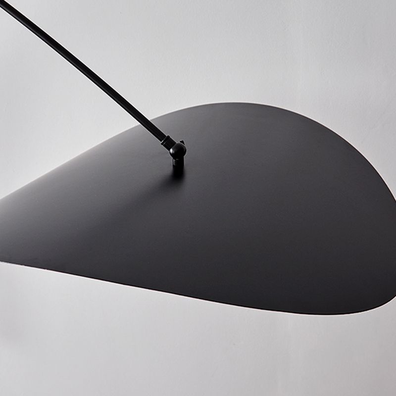 Arisha Arc Wall Lamp, Metal/Glass, Black/Gold, Bedroom