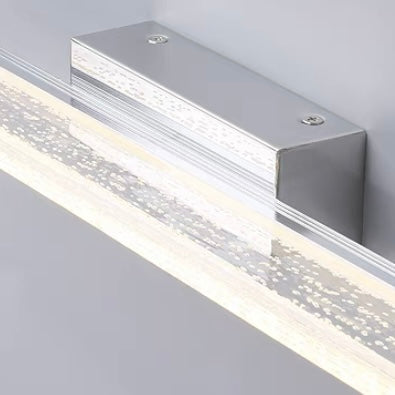 Arisha Modern Rectangular Metal Modern Wall Lamp, Silver