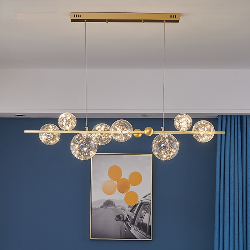 Valentina Art Deco Luminous Sphere Cluster Glass Pendant Light