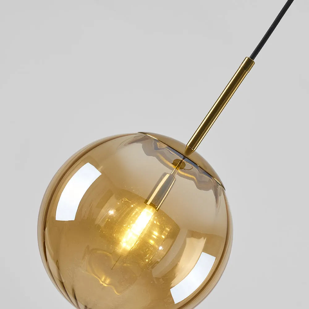 Valentina Modern Pendant Light Clear Bubble Gradient, Glass