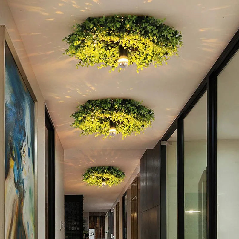 Ritta Modern Plant Flush Mount Ceiling Light