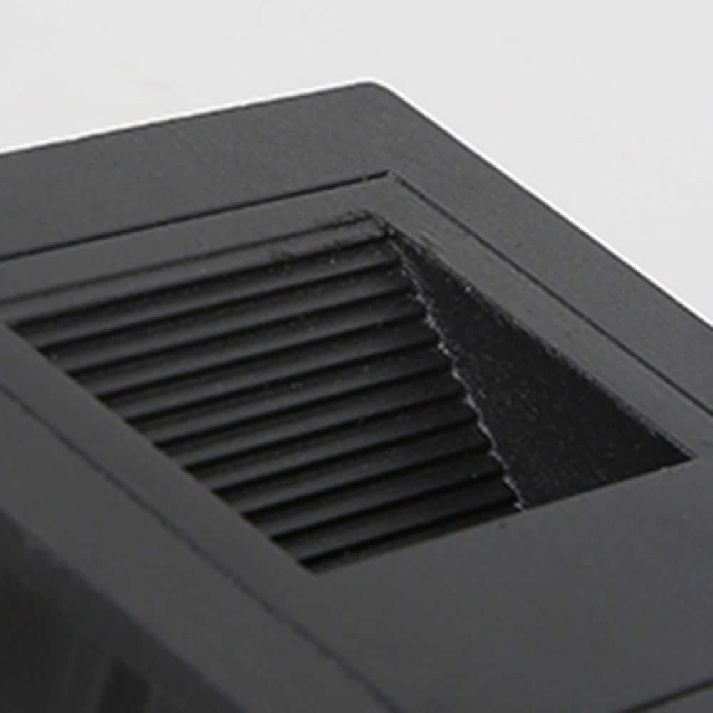 Ray Modern Metal Square Outdoor Deck/Step Light, Black