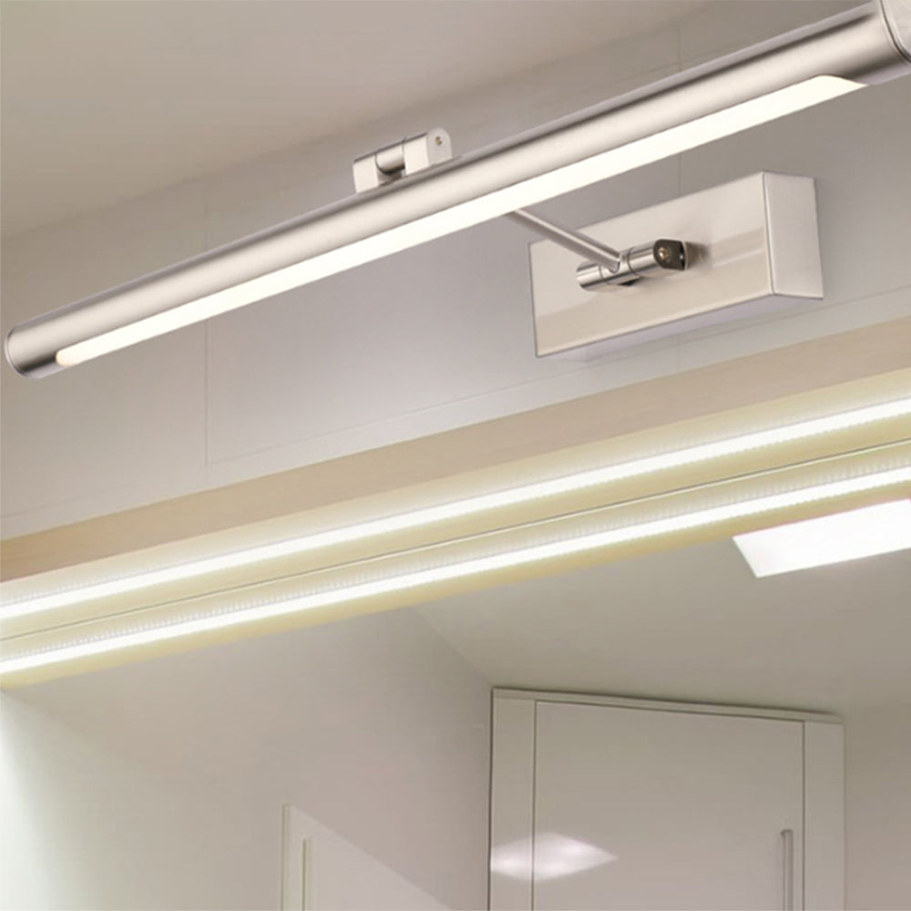 Arisha Modern Square Metal/Acrylic Wall Lamp, White, Bathroom