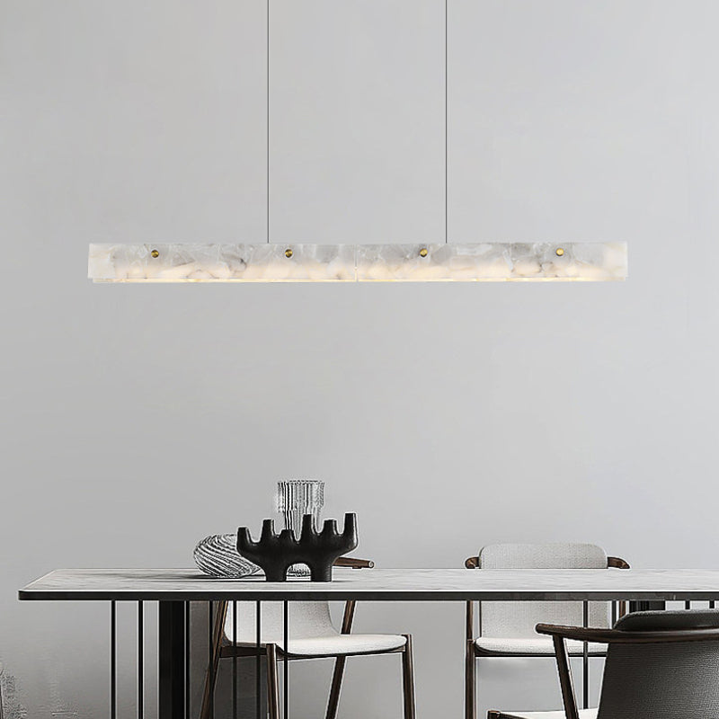 Arisha Modern LED Pendant Light White Marble Dining Room/Bar