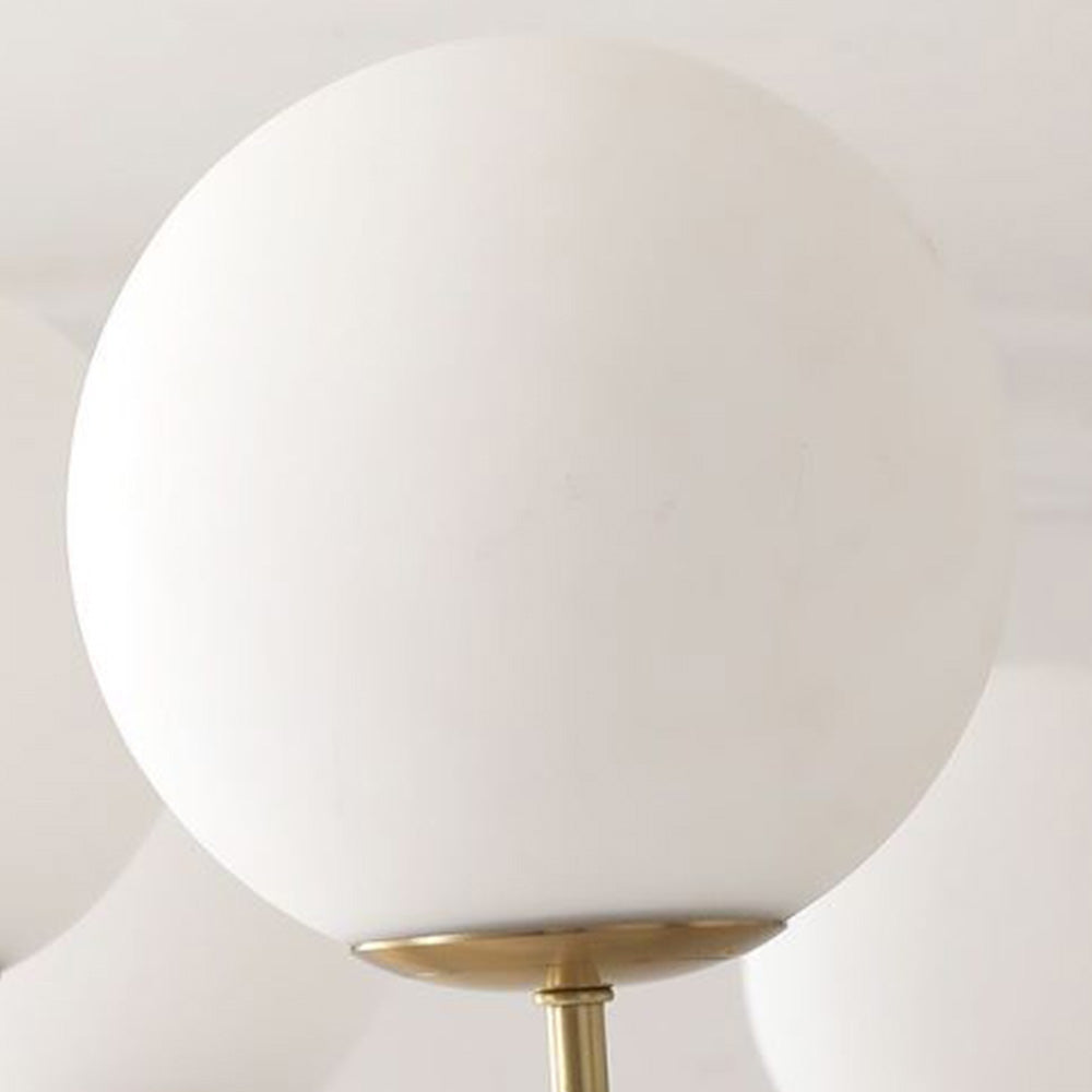 Valentina Modern Ball Bubble Metal/Glass Chandelier, Gold