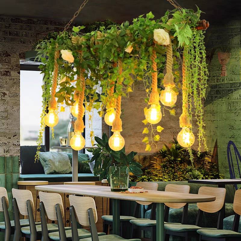 Ritta Natural Decorative Metal/Glass Pendant Light, Green