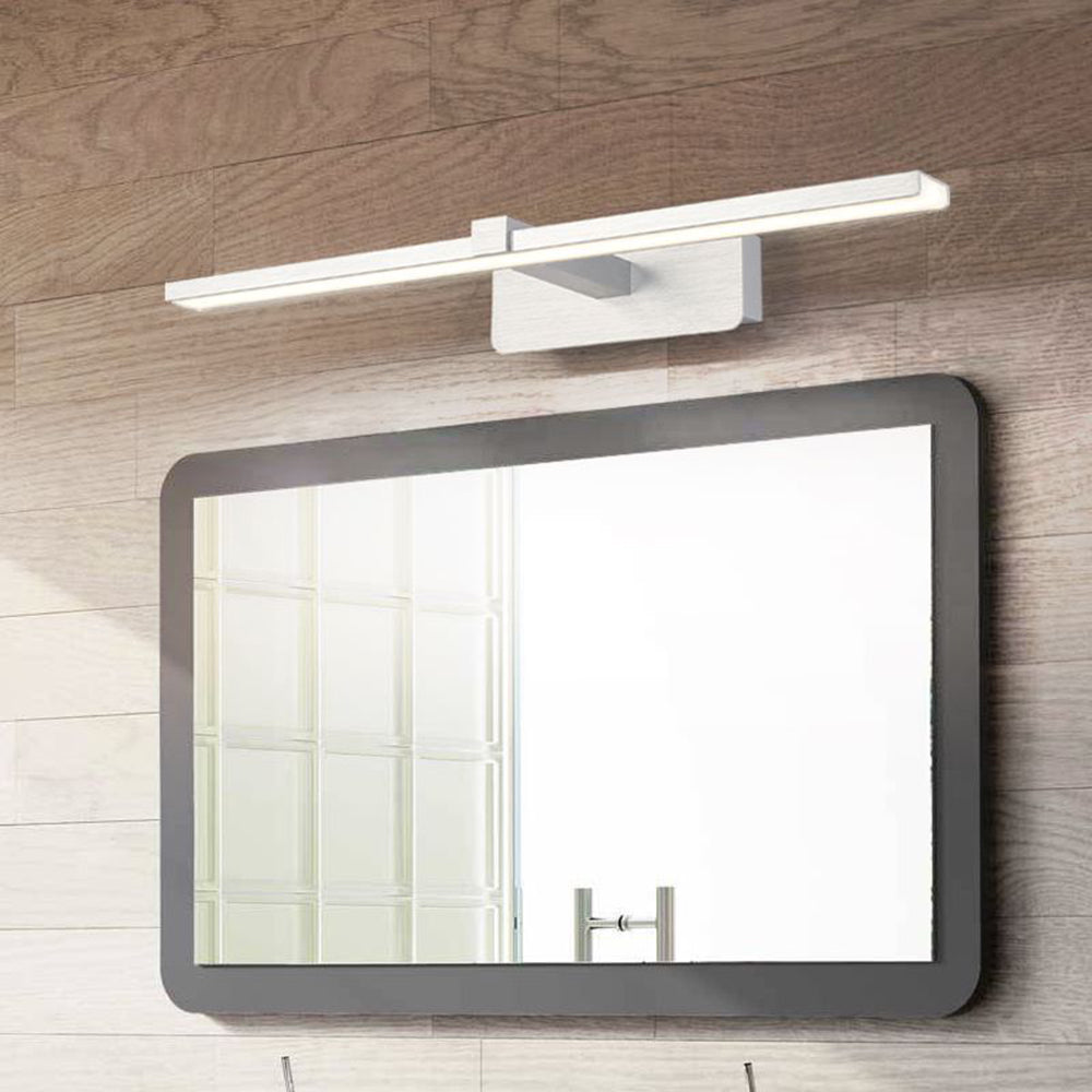 Arisha Nordic Linear Acrylic Mirror Front Wall Lamp, Silver