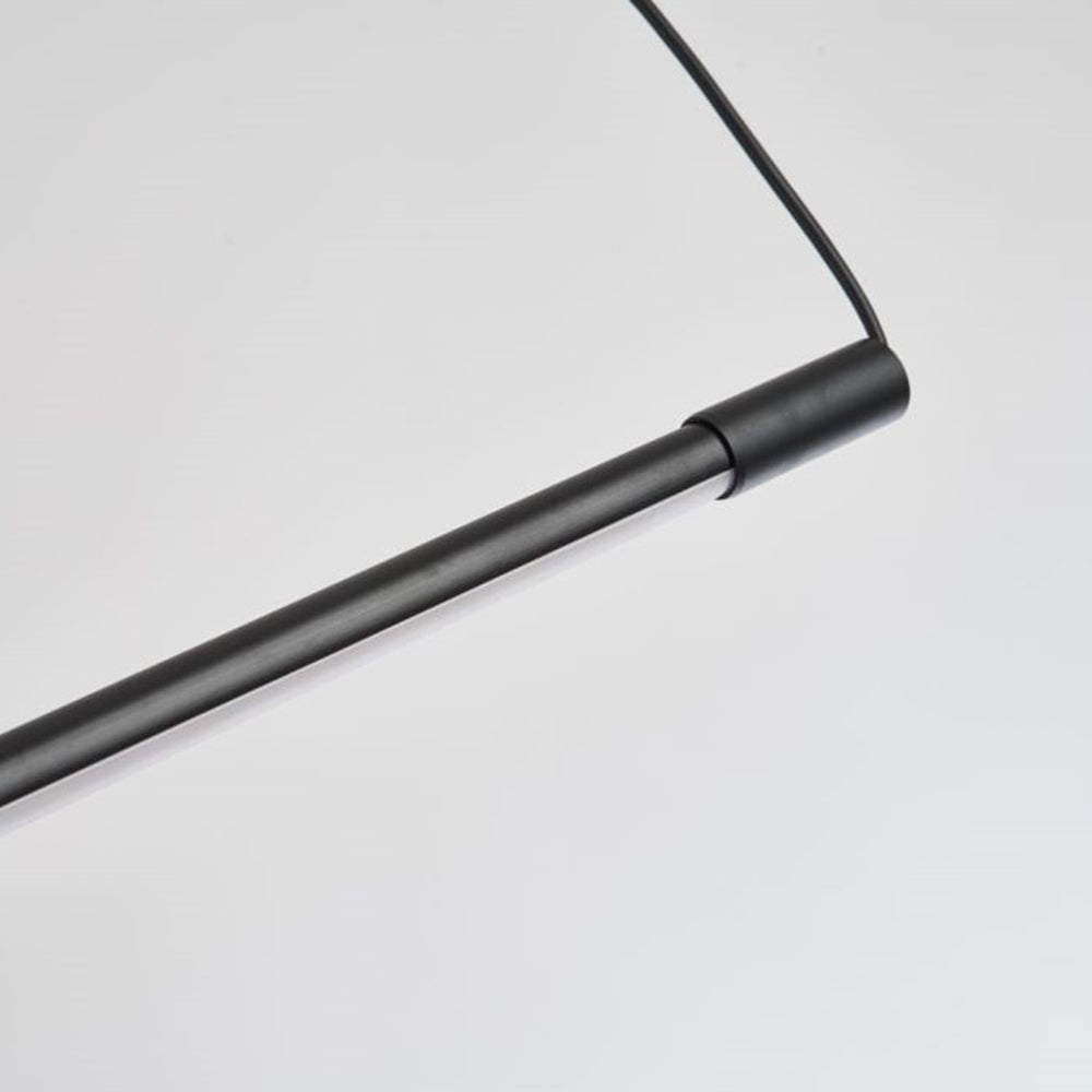 Arisha Minimalist Linear Pendant Light, Black