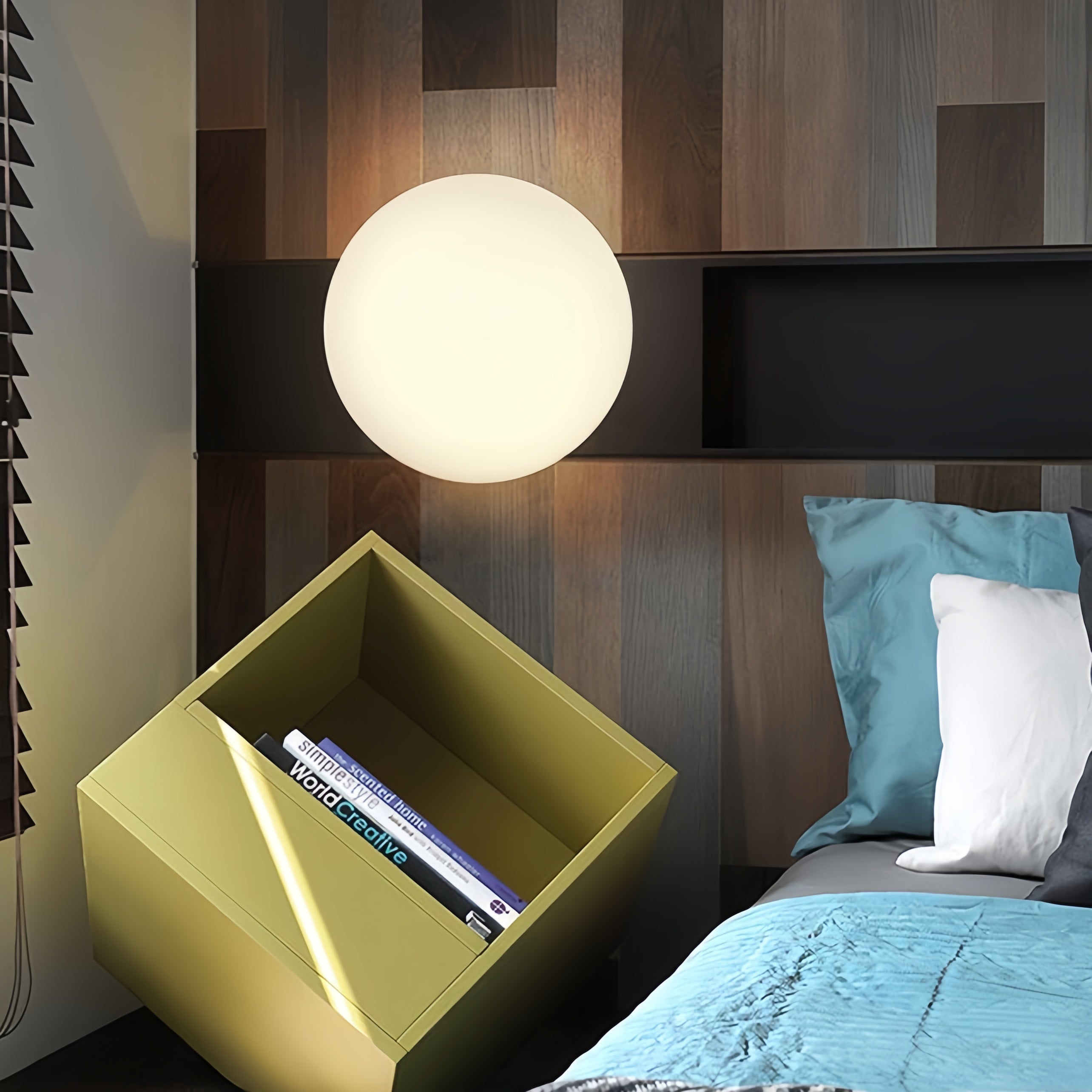 Valentina Modern Bubble Sphere Flush Mount Ceiling Light Glass Bedroom