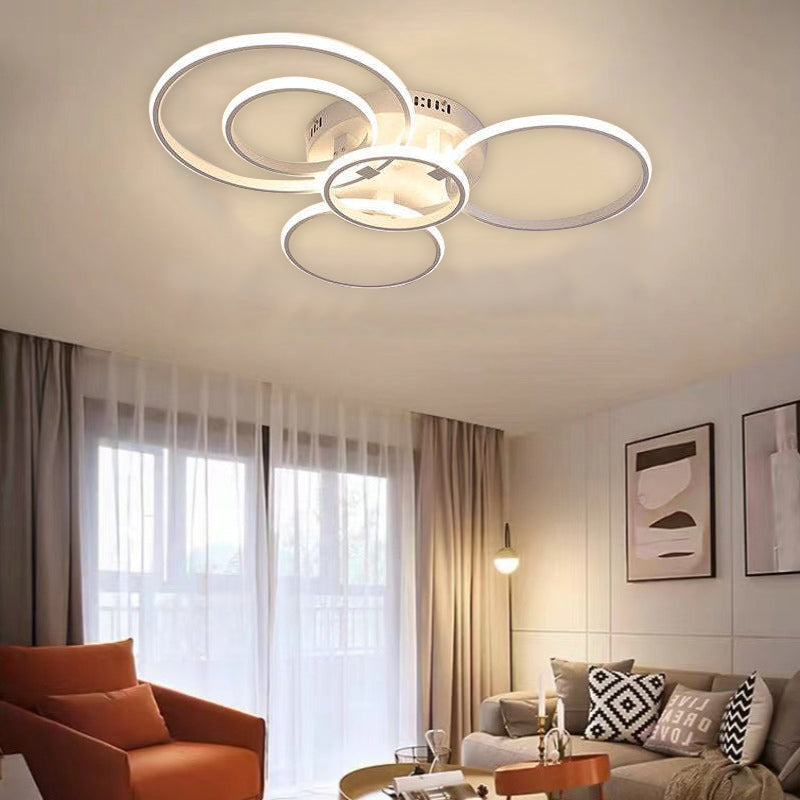 Arisha LED Ceiling Light Circle Ring, Black & White