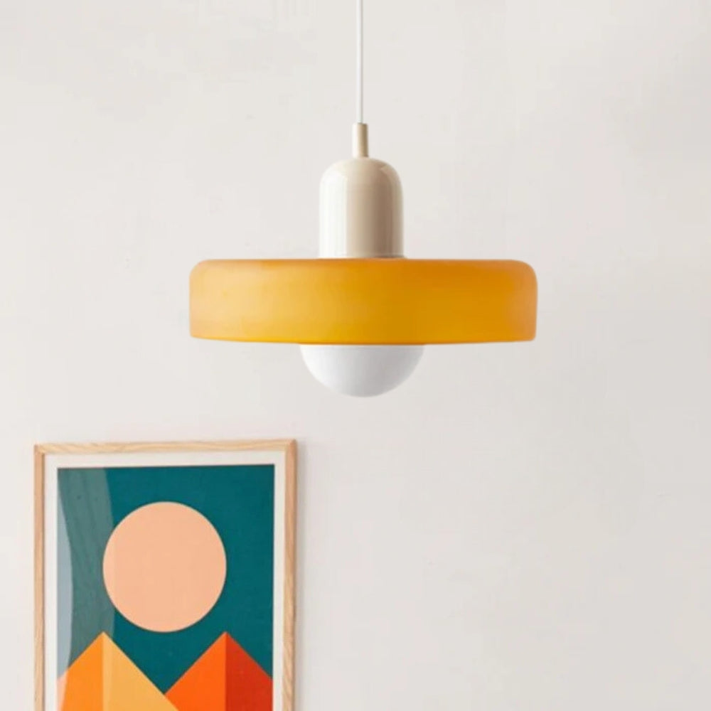 Valentina Vintage LED Glass Pendant Light, Multicolor