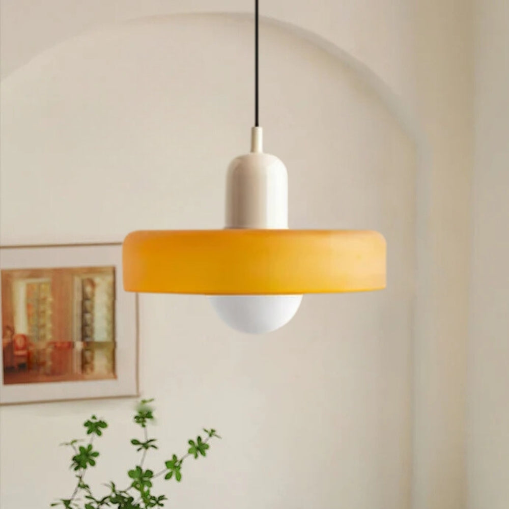 Valentina Vintage LED Glass Pendant Light, Multicolor