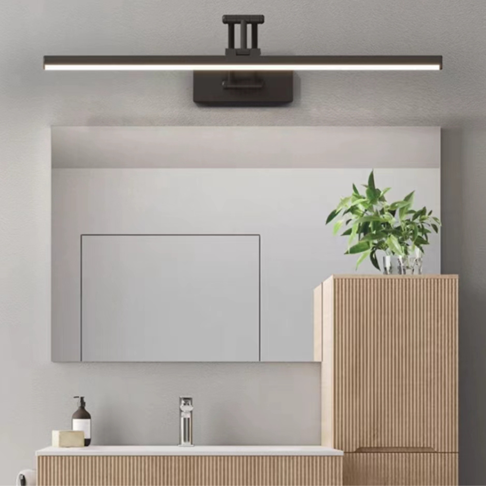 Arisha Modern Linear Mirror Front Vanity Metal LED Wall Lamp