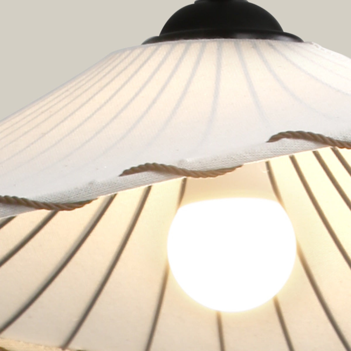 Ritta Boho Decorative LED Pendant Light Yellow Fabric Bedroom Restaurant