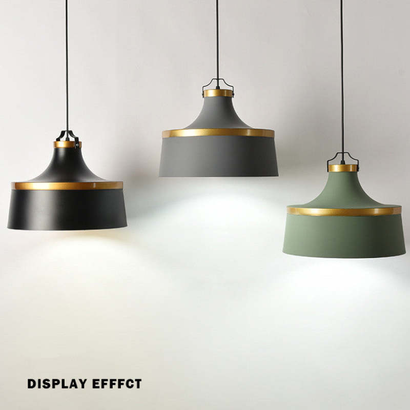 Valentina Modern Colorful Single Pendant Light, Metal Shade