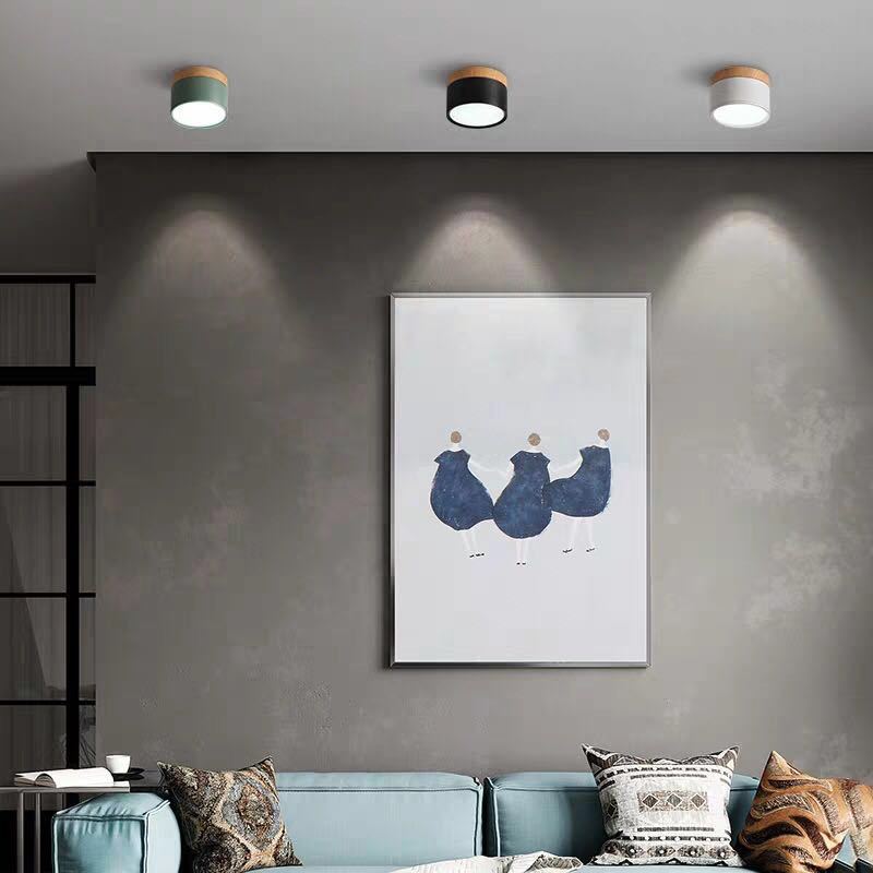 Valentina Modern Cylindrical Metal/Acrylic Flush Mount Ceiling Light