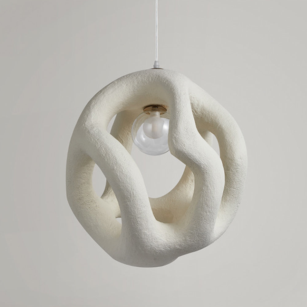Avi Modern Metal/Resin White/Black Pendant Light