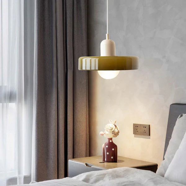 Valentina Vintage LED Glass Pendant Light, Multicolor