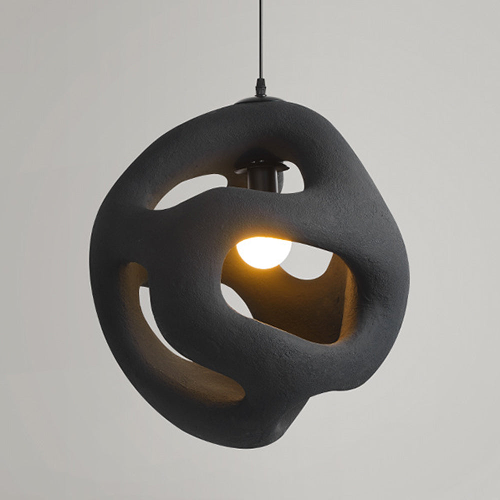 Avi Modern Metal/Resin White/Black Pendant Light