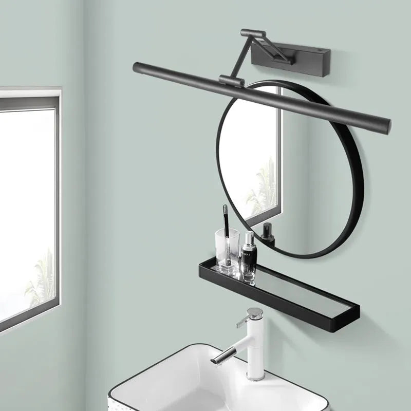 Arisha Modern Linear Mirror Front Vanity Metal LED Wall Lamp