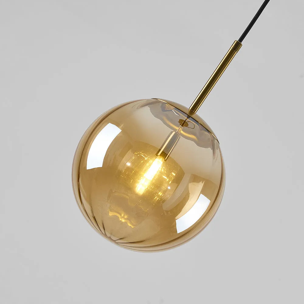 Valentina Modern Pendant Light Clear Bubble Gradient, Glass