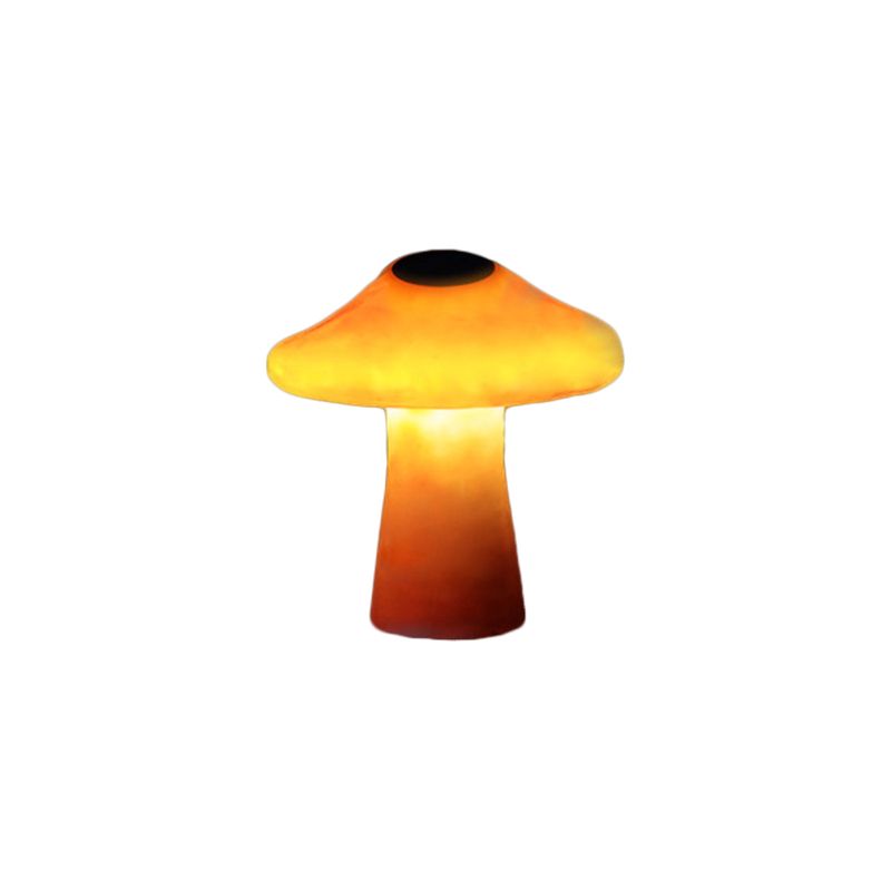 Ray Mushroom Outdoor Ground Light, Hardwired/Solar, Orange