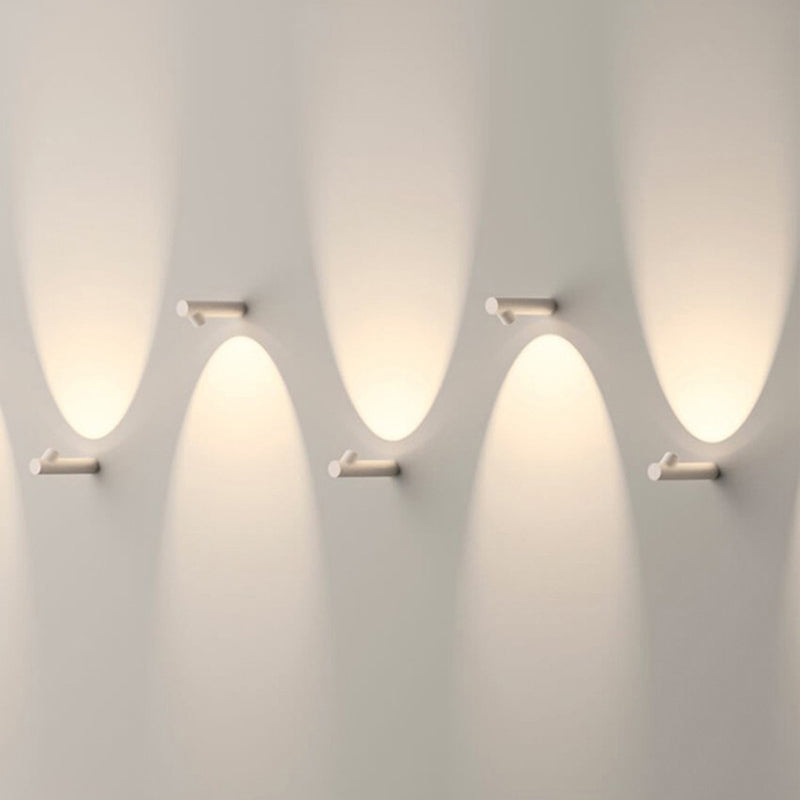 Ray Modern Waterproof Outdoor Wall Lighting, White & Black