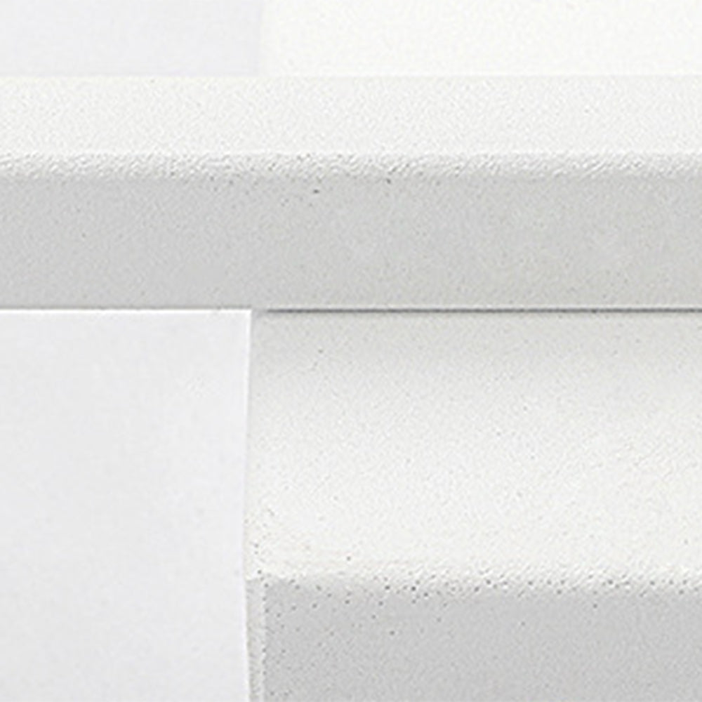 Arisha Modern Square Metal/Acrylic Wall Lamp, White, Bathroom