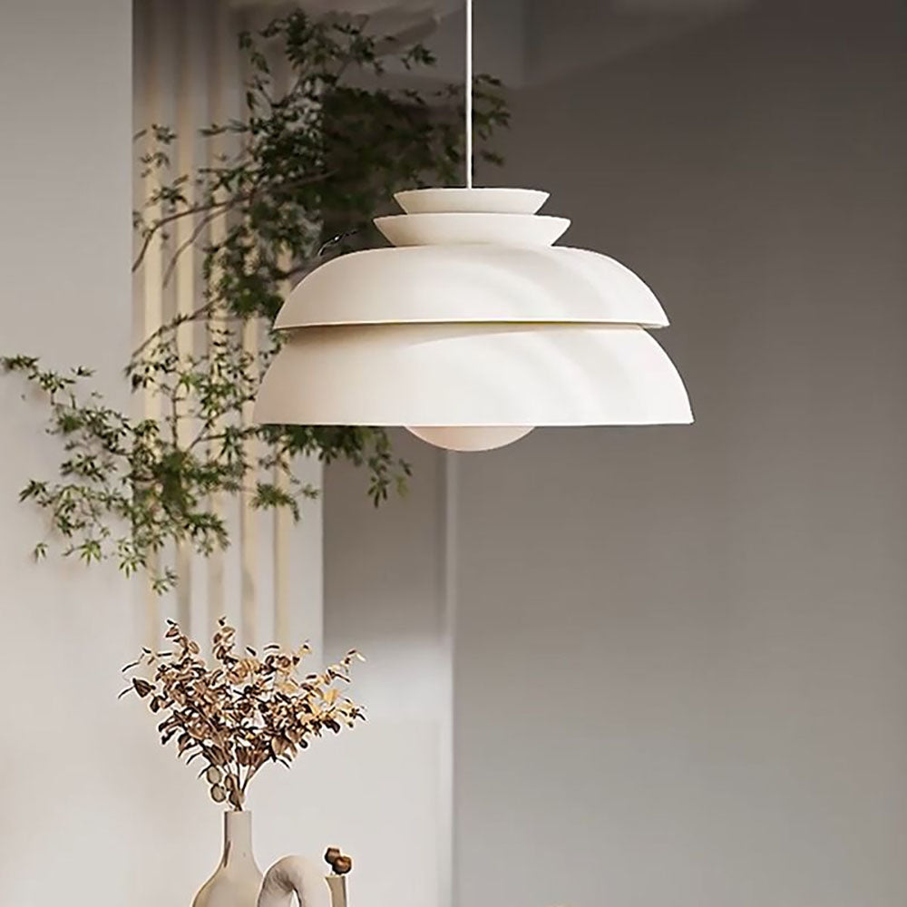 Valentina Modern White Pendant Light, Metal