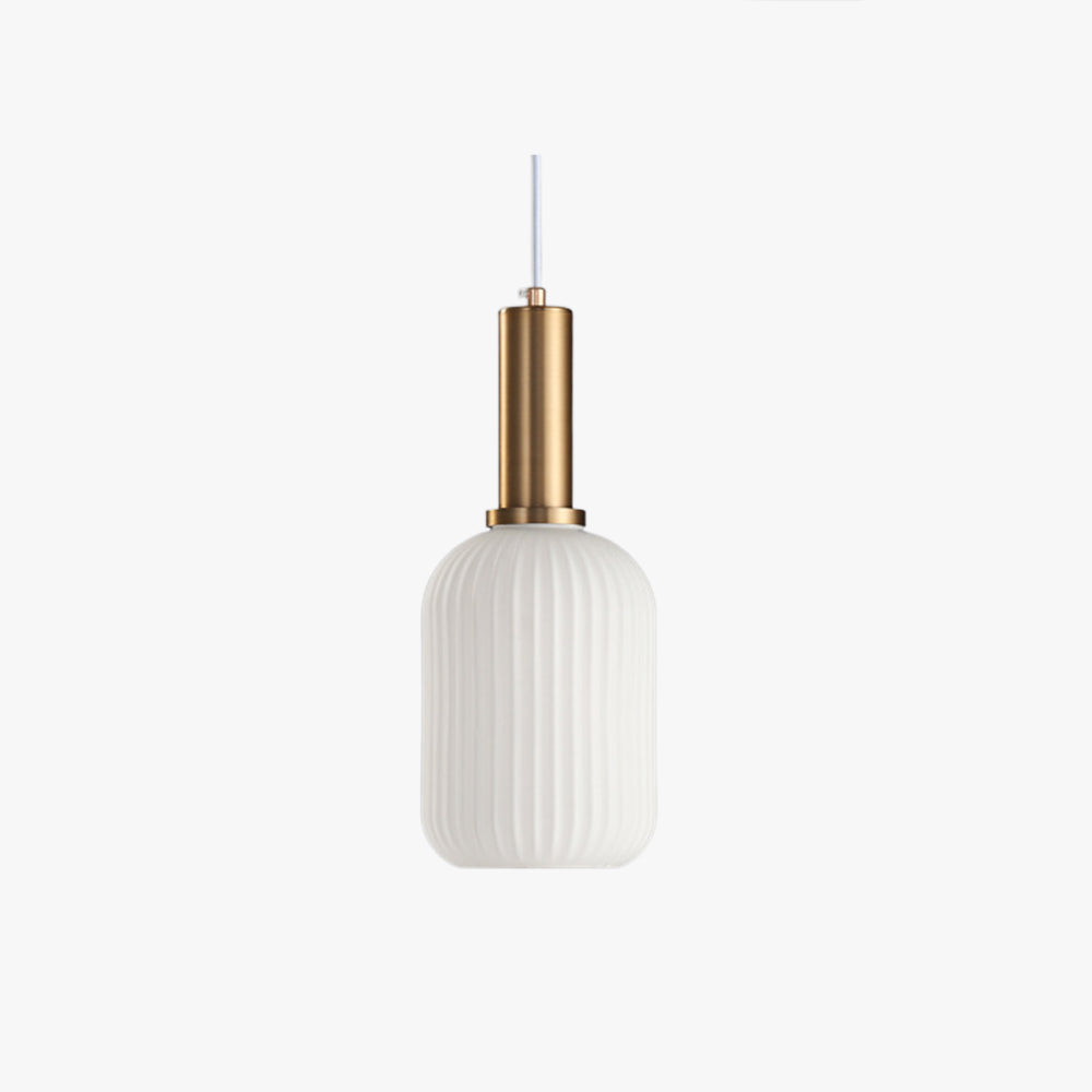 Valentina Morden Bubble Glass Pendant Light, White, Bedroom