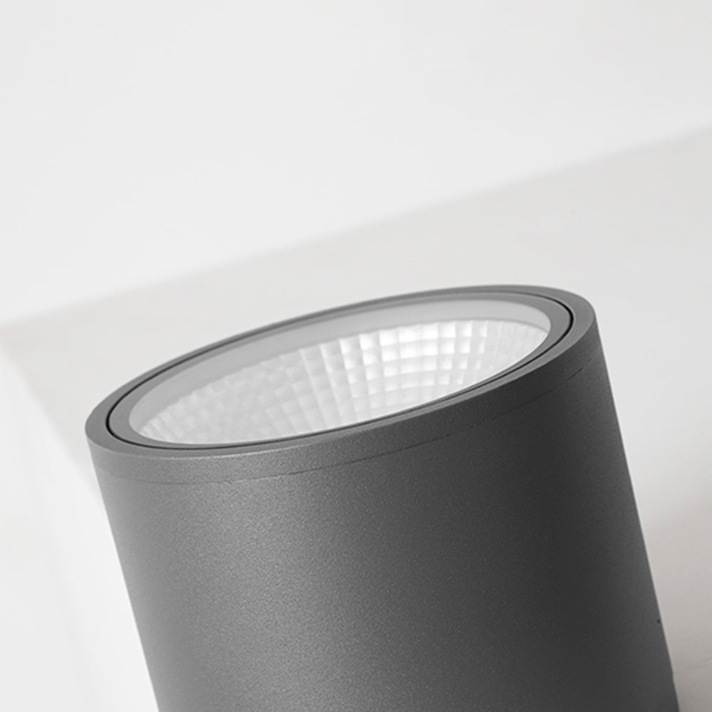 Ray Modern Black Cylindrical Flush Mount Ceiling Light Spotlight
