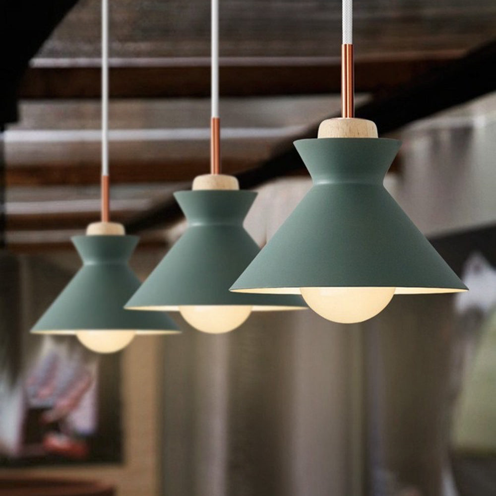 Valentina Geometric Colorful Pendant Light, Metal, Kitchen Island