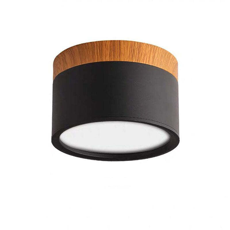 Valentina Modern Cylindrical Metal/Acrylic Flush Mount Ceiling Light