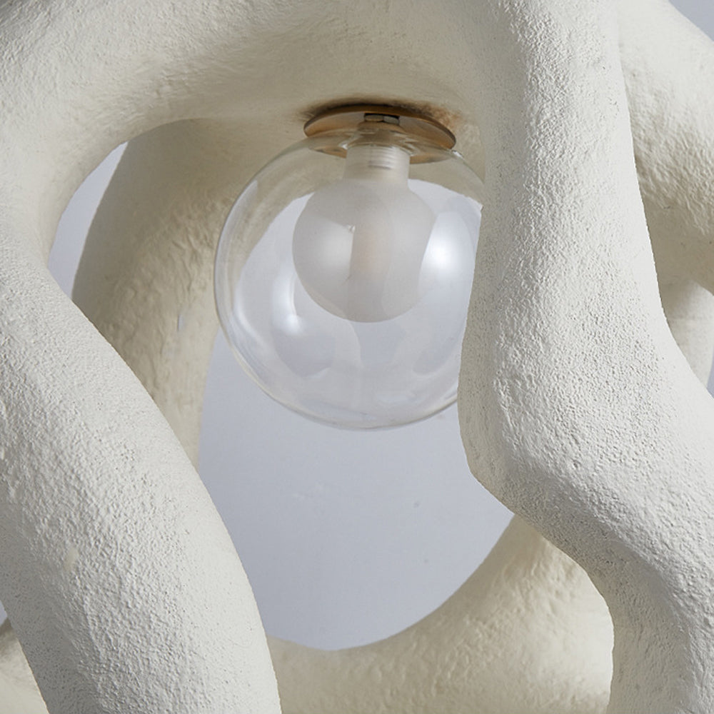 Avi Modern Metal/Resin White/Black Pendant Light