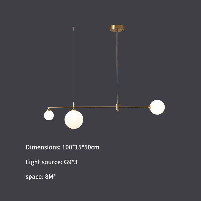 Valentina Modern Golden Bubble Copper Pendant Light