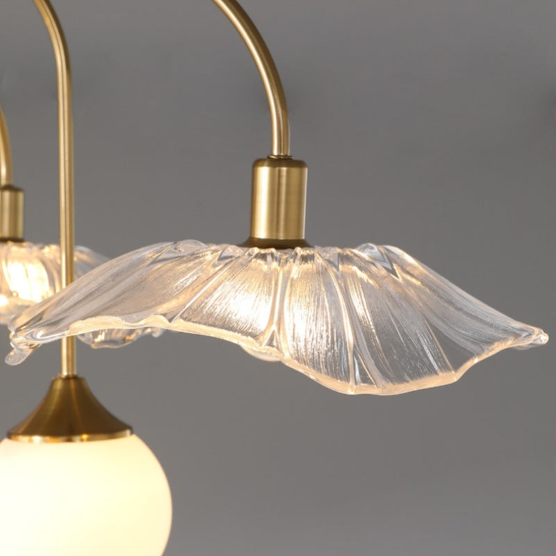 Valentina Nordic LED Chandelier Gold Glass Living/Dining Room/Bedroom