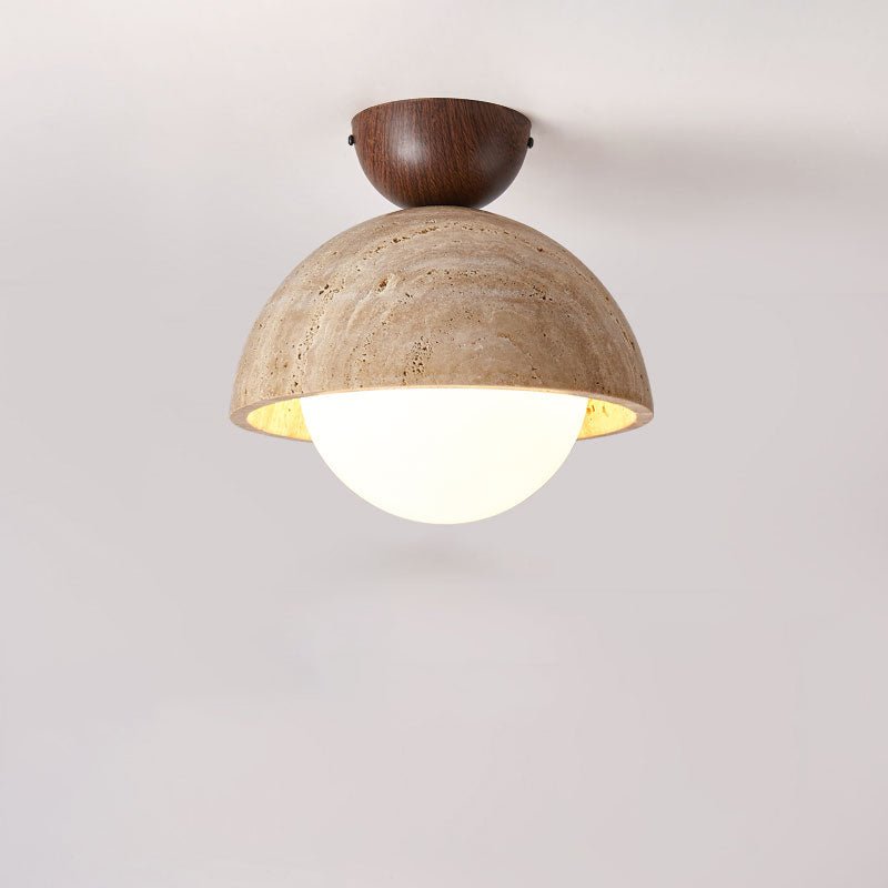 Solana Travertine Ceiling Light - Letslighting