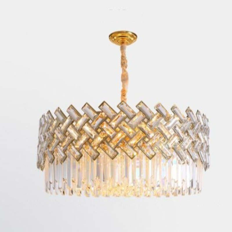 Kristy Luxury Gold Chandelier, Crystal & Metal