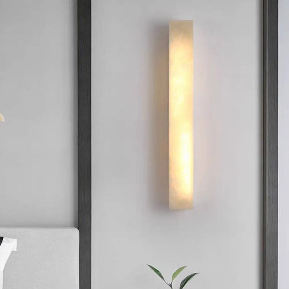 Ray Modern Rectangular Resin Outdoor Wall Lamp, White