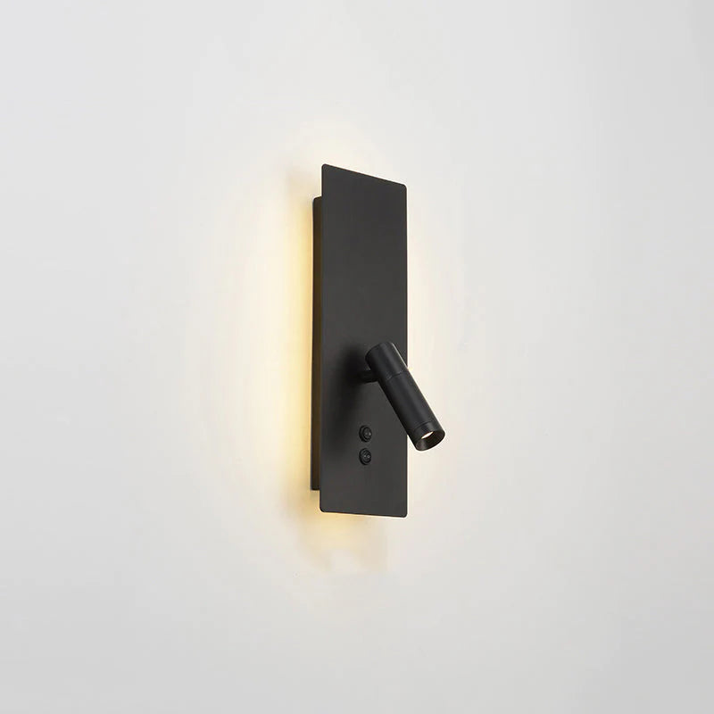 Ray Modern Flashlight Metal/Acrylic Wall Lamp Spotlight, Gold/Black/White