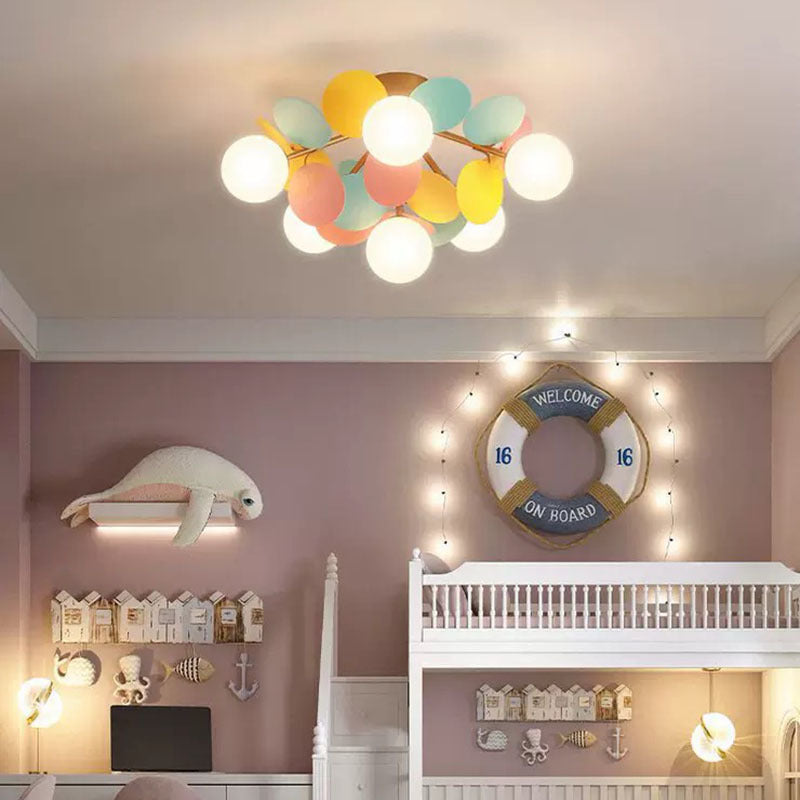 Aria Modern Bubble Cluster Ceiling Light, Colorful