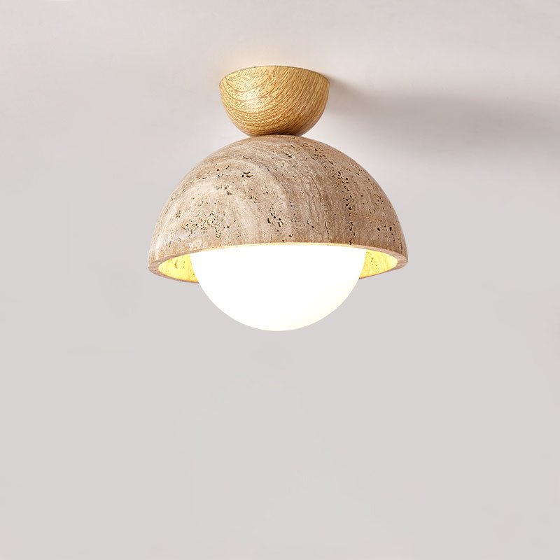 Solana Travertine Ceiling Light - Letslighting