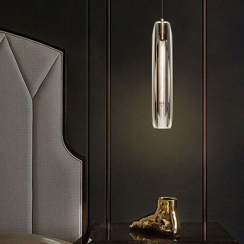 Valentina Brass Designer LED Glass Pendant Lamp