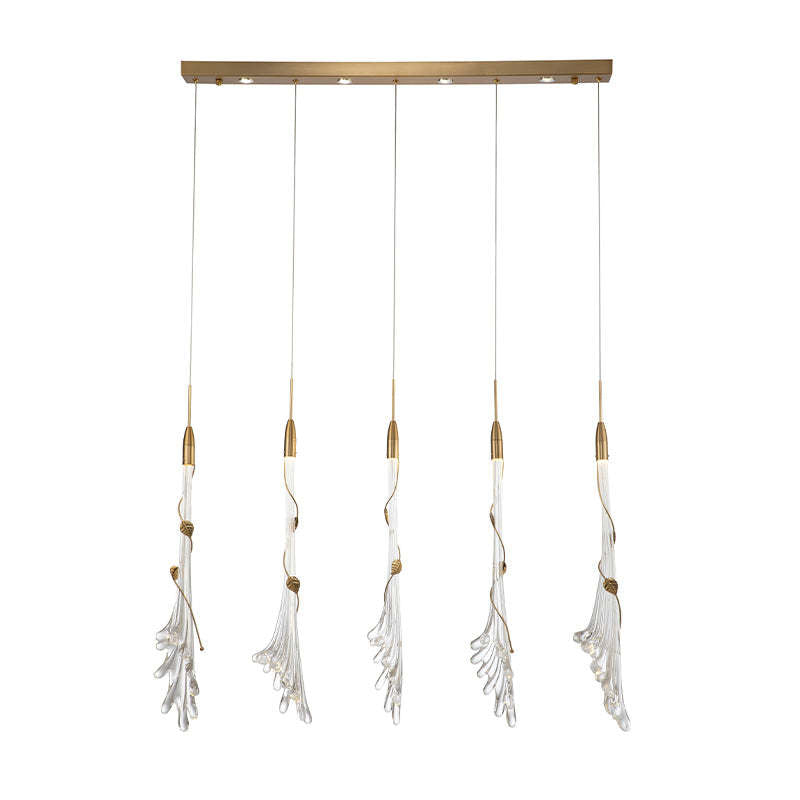 Arisha Elegant Flower Metal/Glass Pendant Light, Bedroom