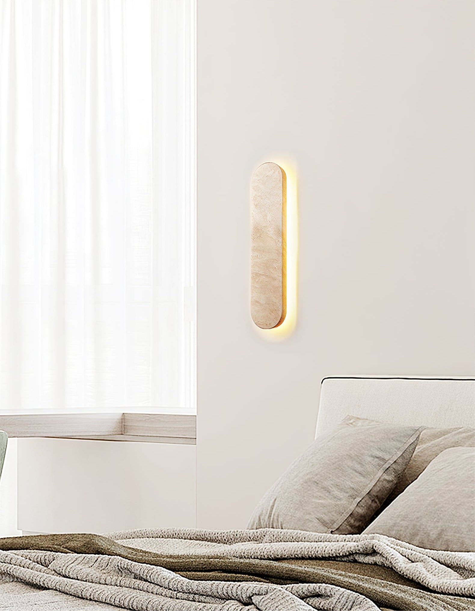 Elraee Applique Murale Travertin - Neutralighting