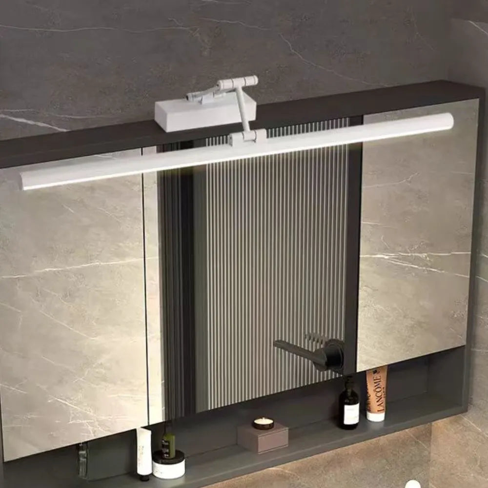 Arisha Modern Linear Mirror Front Vanity Metal LED Wall Lamp