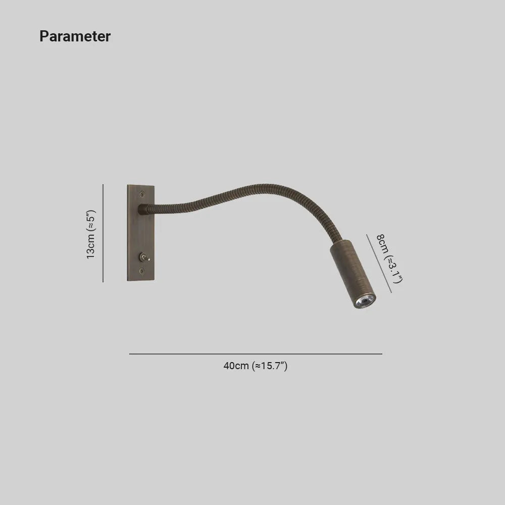 Ray Minimalist Reading Adjustable Spotlight Wall Lamp
