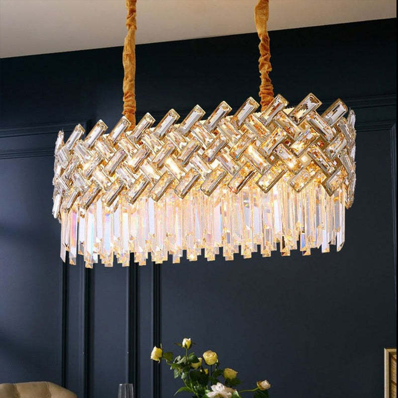 Kristy Luxury Gold Chandelier, Crystal & Metal