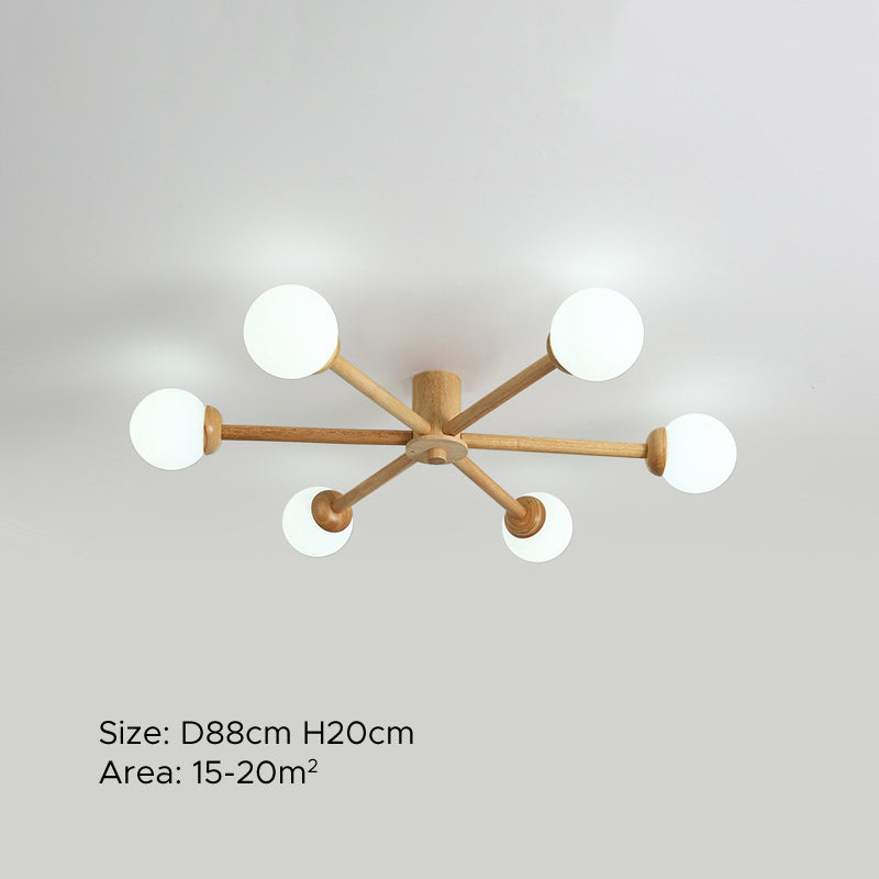 Muto Ceiling Light, Dimmable 6/8 Head